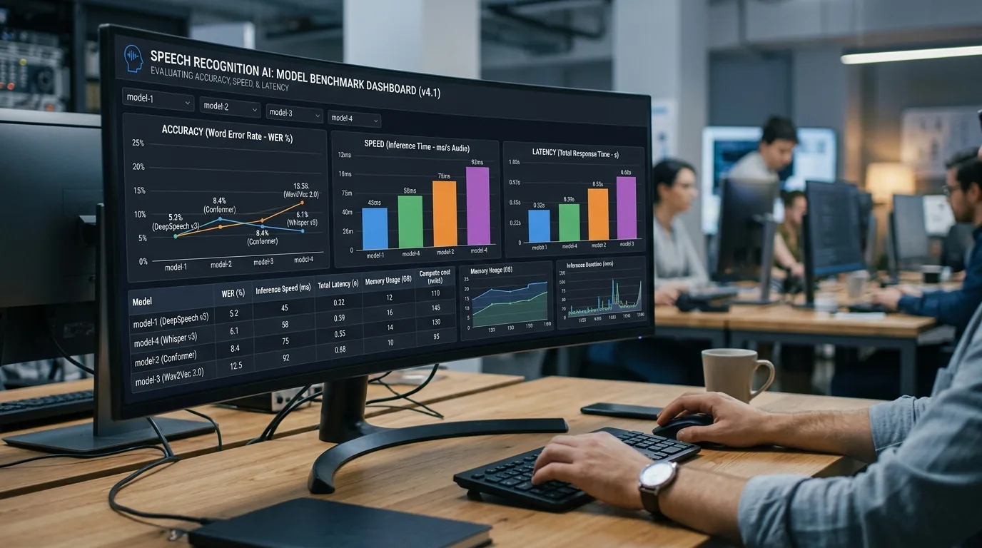 Tableau de bord de benchmark de performance et vitesse des moteurs d'intelligence artificielle