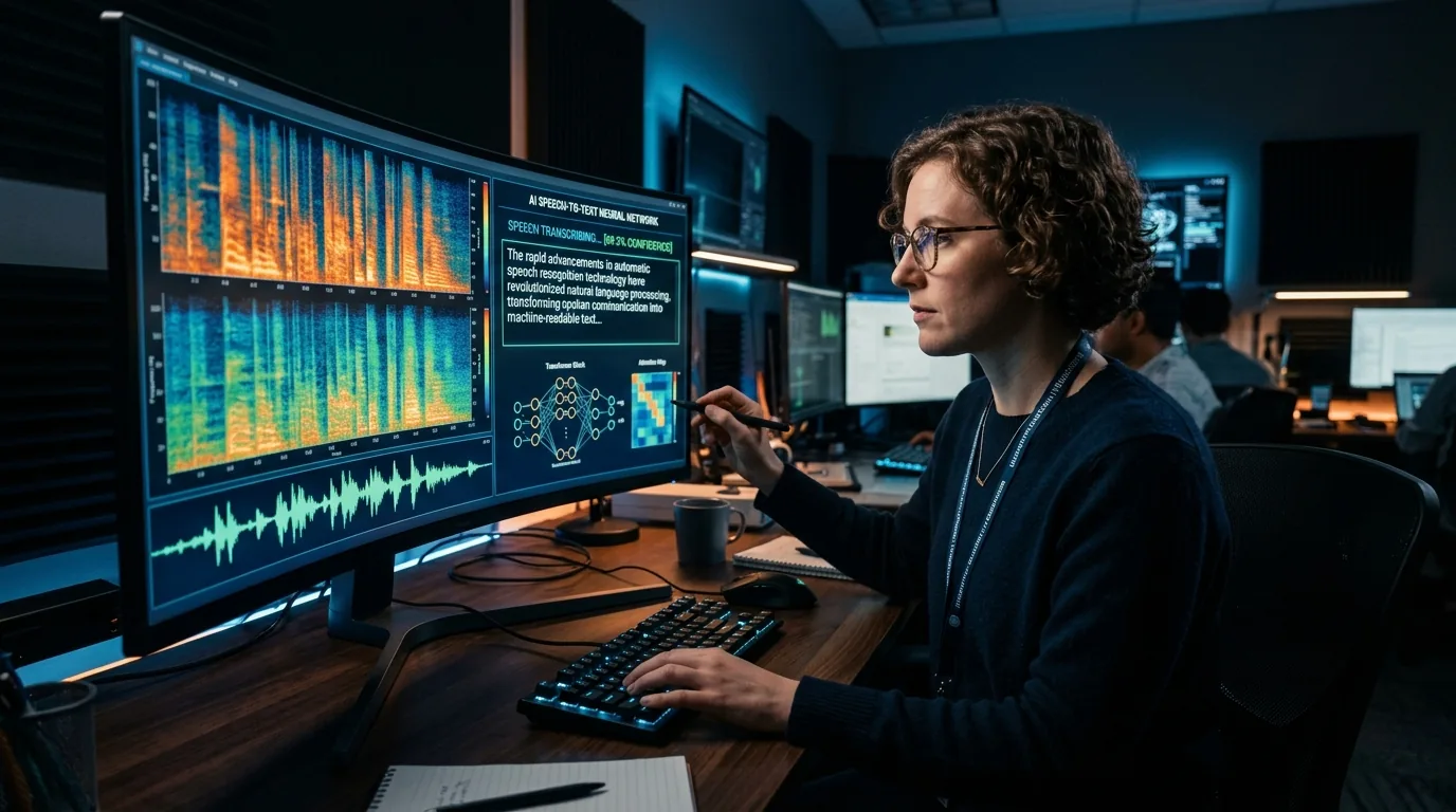 Technologies de transcription audio par IA, spectrogramme sonore et reconnaissance vocale