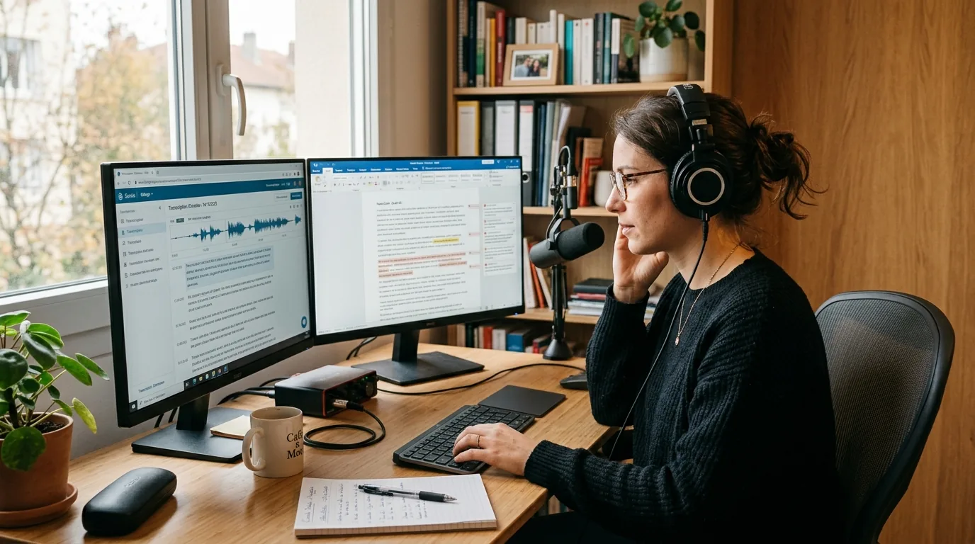 transcription audio réécoute intégrale