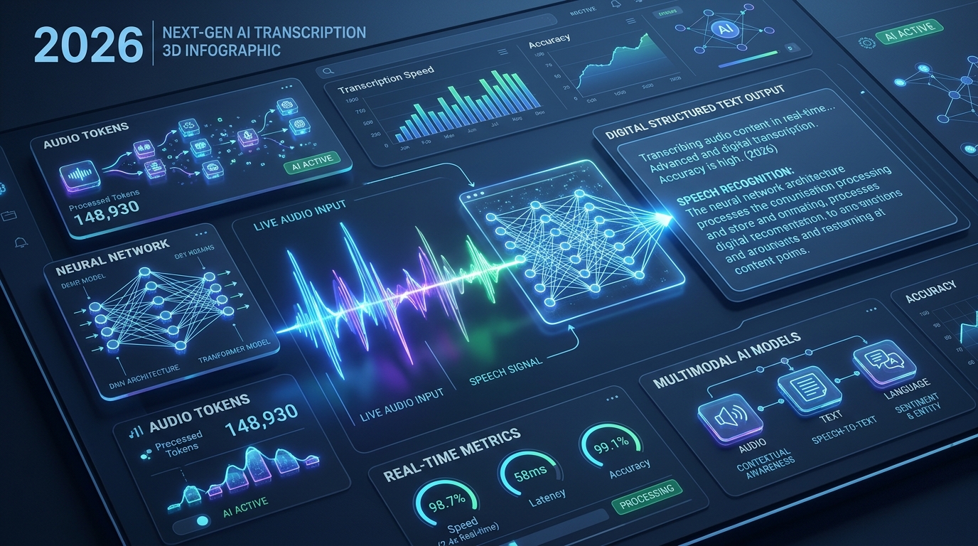 Comparatif technologique des modèles d'IA de transcription vocale