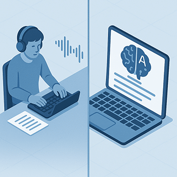 transcrire un audio en texte
